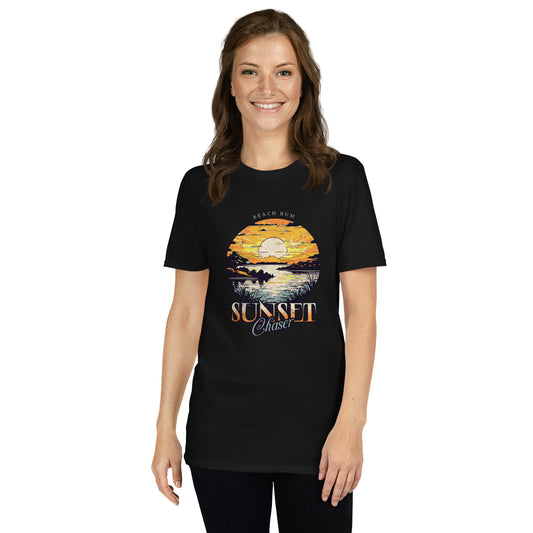 Retro Beach Bum Sunset Chaser Short-Sleeve Unisex T-Shirt