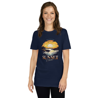 Retro Beach Bum Sunset Chaser Short-Sleeve Unisex T-Shirt