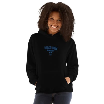 Beach Bum Sweatshirt Embroidered Beach Bum University Hoodie With Beach Feet