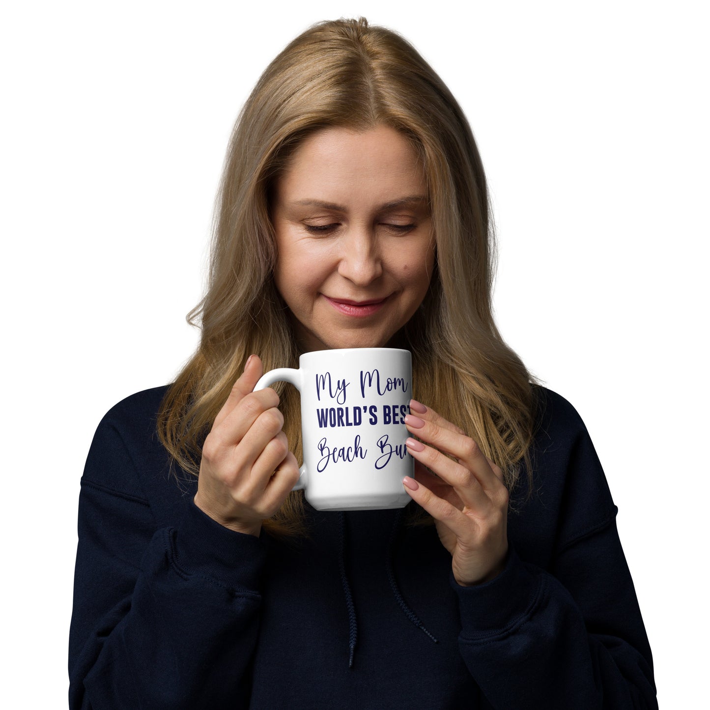 Funny Gift For Mom World's Best Beach Bum Coffee Mug For Beach Lovers Gifts for Her