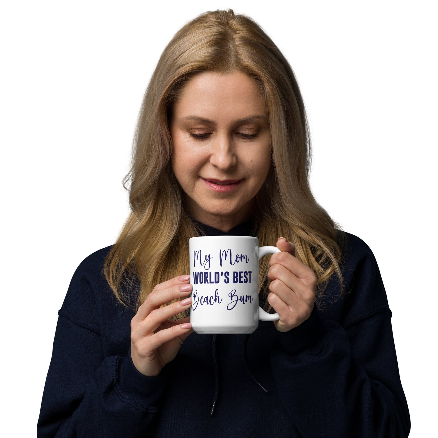 Funny Gift For Mom World's Best Beach Bum Coffee Mug For Beach Lovers Gifts for Her