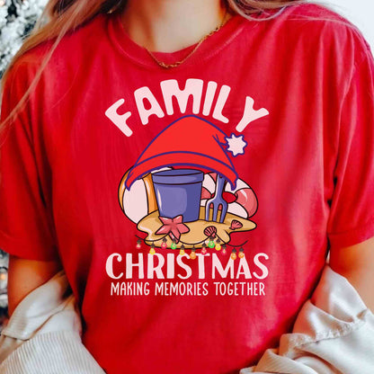 Family Christmas Tee Making Memories Unisex Jersey Short Sleeve Shirt