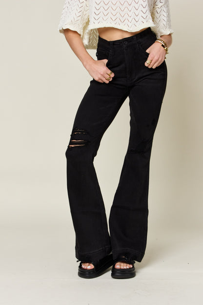 Distressed High Waist Jeans for Women Judy Blue Full Size