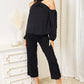 Bohemian Top For Women Double Take Grecian Cold Shoulder Long Sleeve Blouse